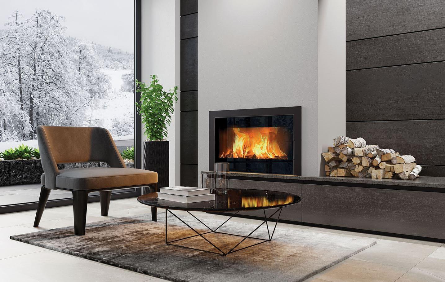 Insert à bois fonte ventilé VN 80 8 kW